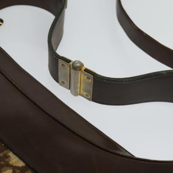 DIOR Trotter Canvas Shoulder Bag Brown - Picture 8 of 12